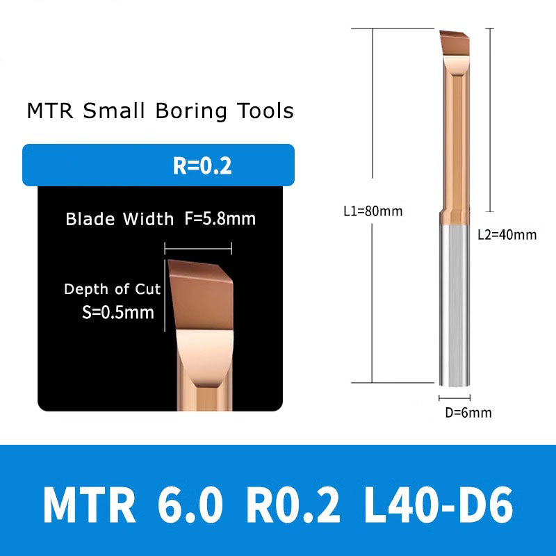 4050 MTR small diameter boring cutter tungsten steel alloy small aperture MTR boring cutter boring cutter milling cutter inner hole cutter seismic resistant micro turning tool Shandong Denso Pricision Tools Co.,Ltd.